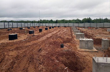 Устройство фундаментов складских зданий в г.Солнечногорск